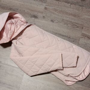 Pink Quilted Hooded Jacket